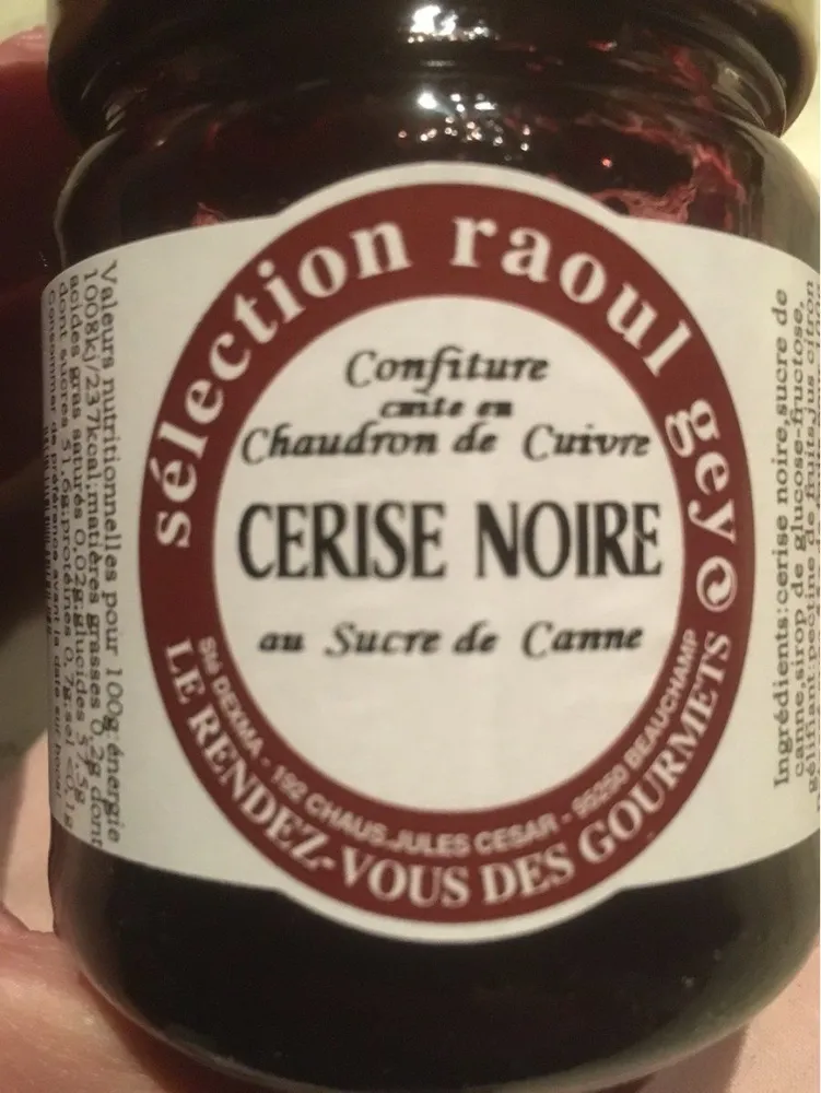 confiture cerise noire
