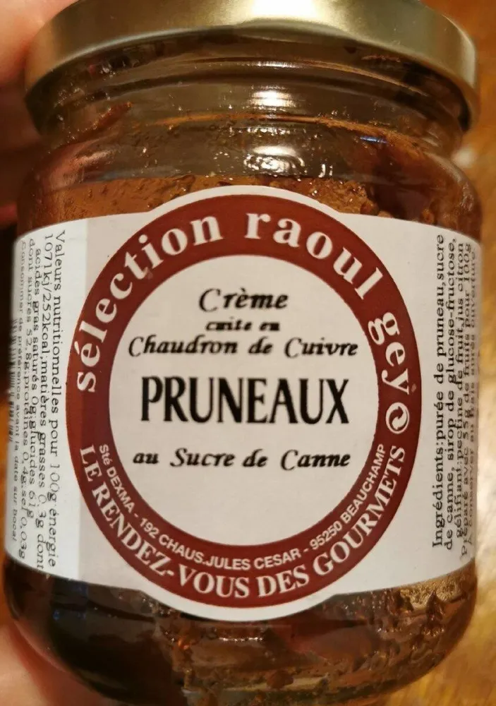 Crème cuite Pruneaux