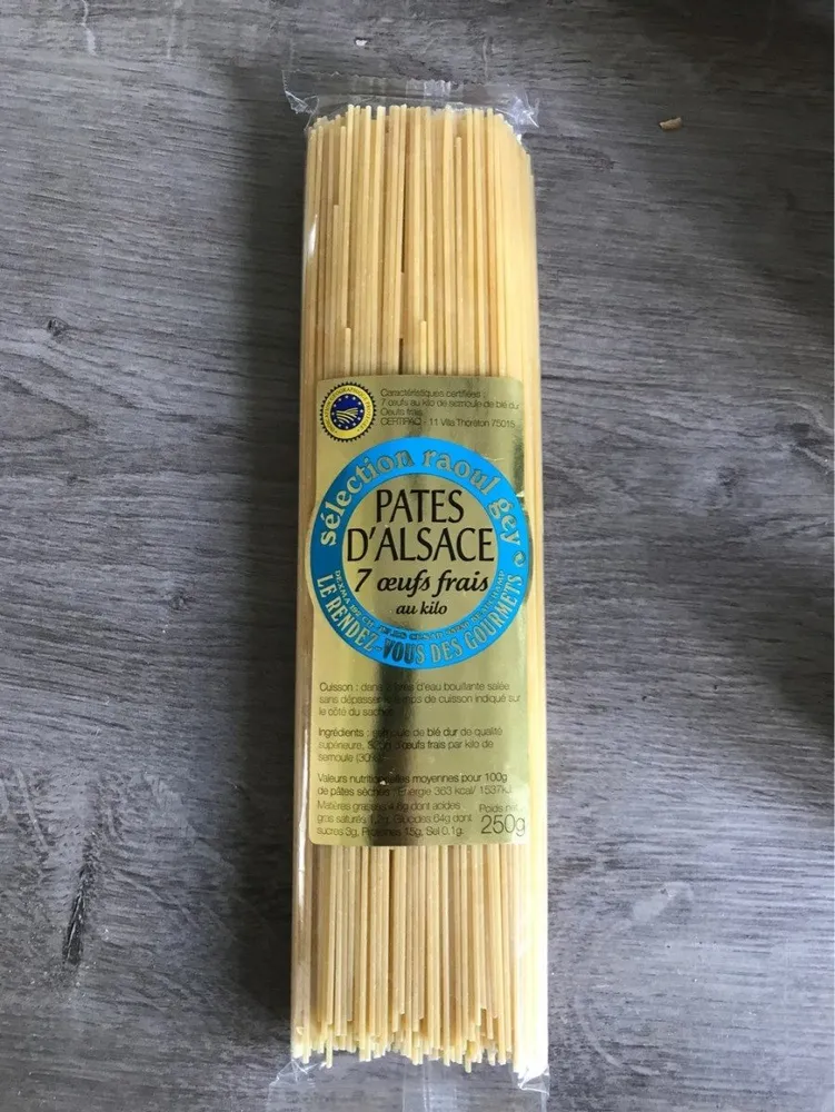 Pates d'alsace