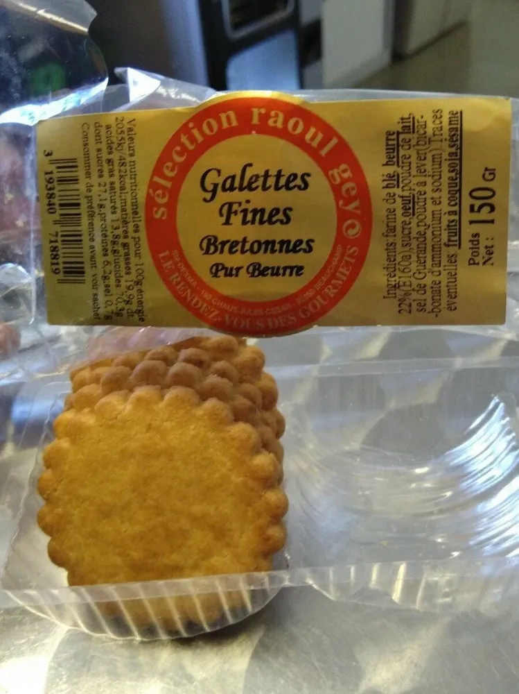 Galettes fines bretonnes pur beurre