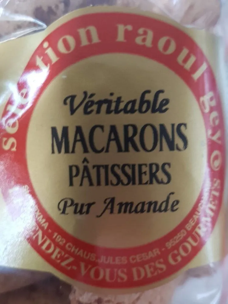Véritable macarons pâtissiers aux amandes