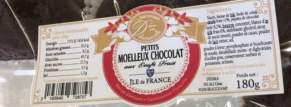 Petits moelleux chocolat