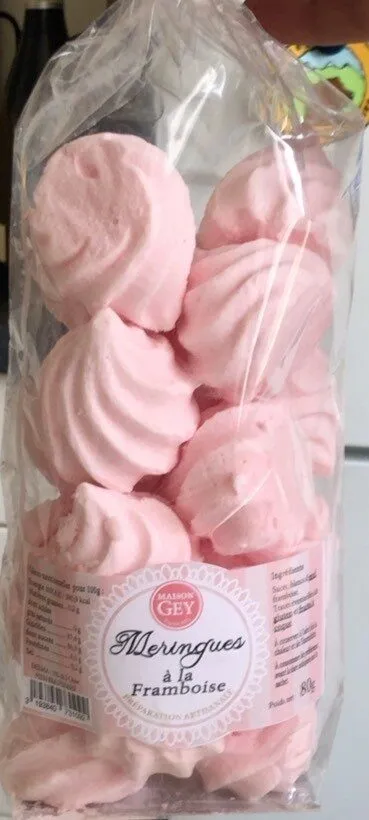 Meringues à la framboise