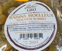 Raisins moelleuxGolden Jumbo