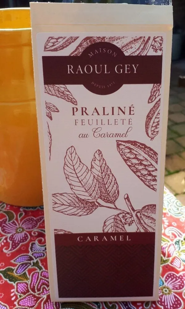 Pralinée feuilletée caramel