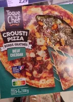 Pizza boeuf cheddar