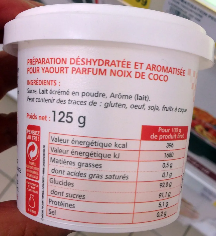 Aromatisation pour yaourtière arôme noix de coco