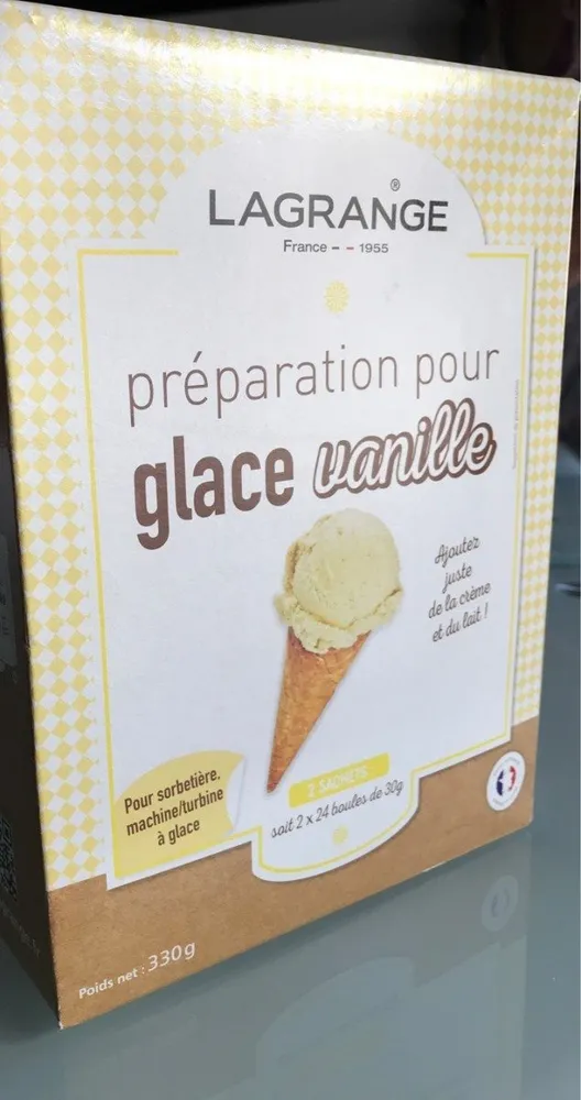 Preparation pour glace vanille