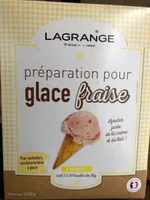 Preparation pour glace fraise