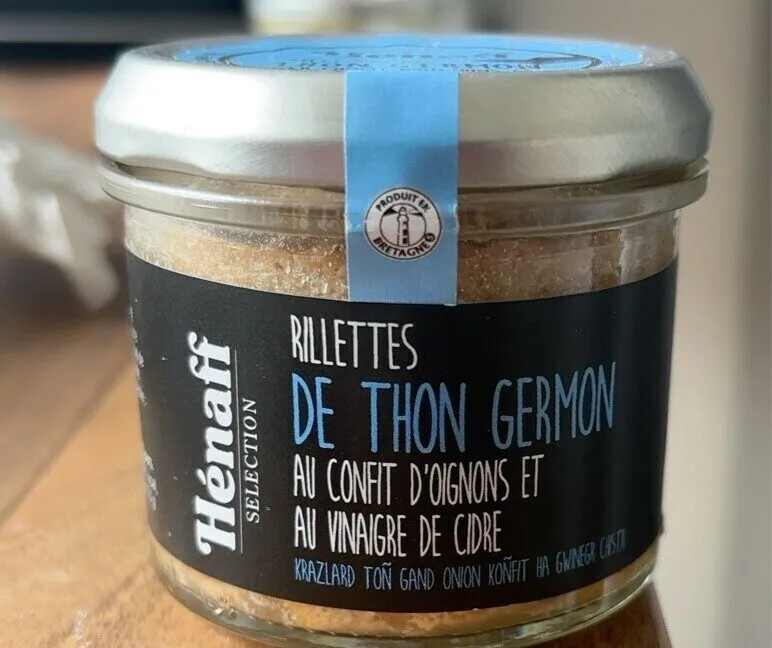 Rillettes de thon au confit d oignons et au vinaigre de cidre