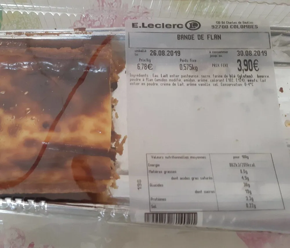 Bande de flan