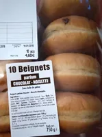 10 beignets parfum chocolat noisette