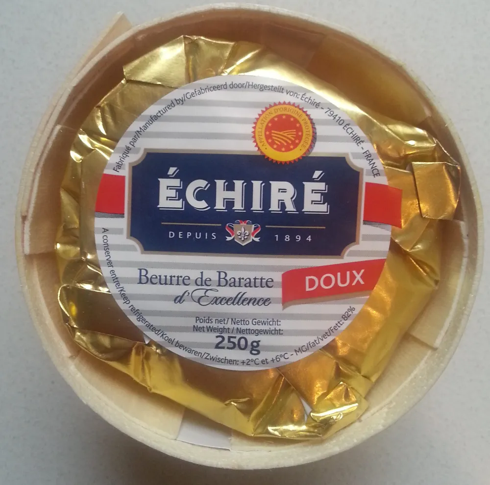 Beurre de baratte d'excellence doux