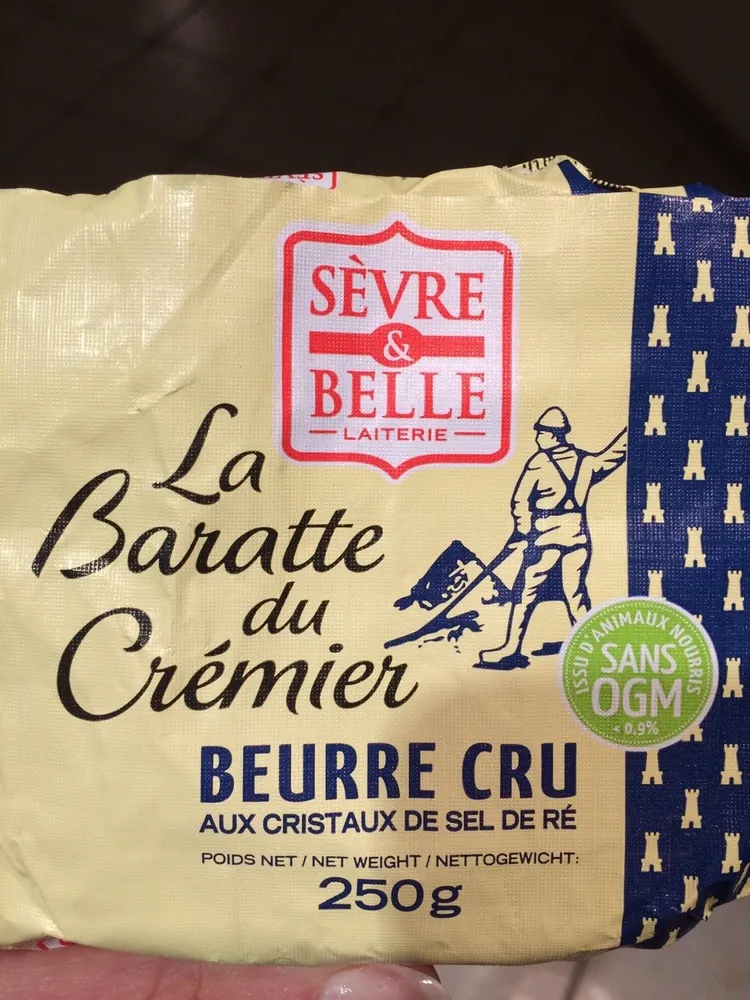 Beurre cru aux cristaux de sel de Ré