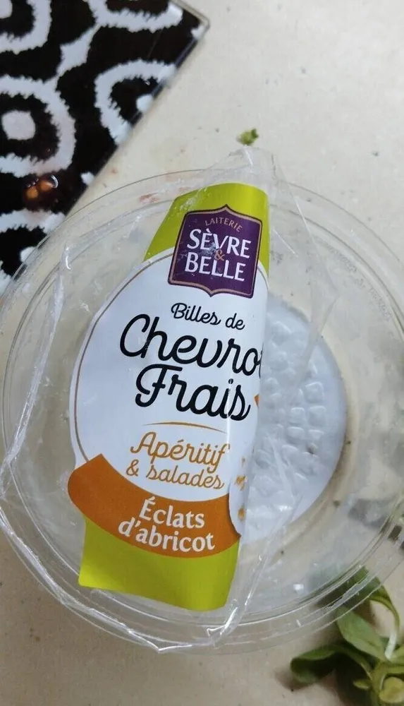 Billes de Chevrot frais Eclats d'abricot