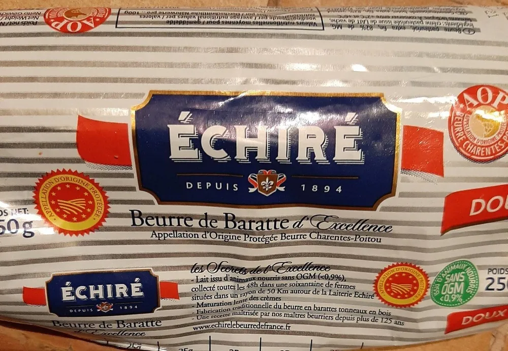 Beurre de baratte d'excellence
