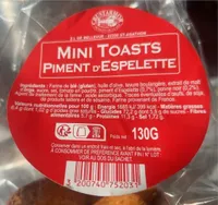 Mini toasts piment d’espelette