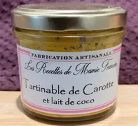 Tartinable de Carotte et Lait de coco