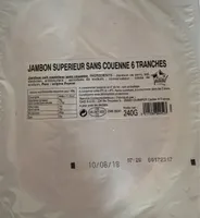 Jambon supérieur découenné dégraissé