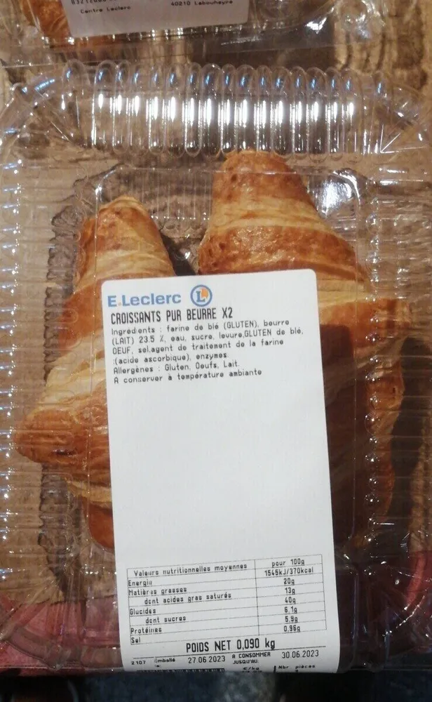 Croissants pur beurre