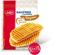 LOTUS Gaufres Fourrées cœur fondant Vergeoise 310g (5x2p)
