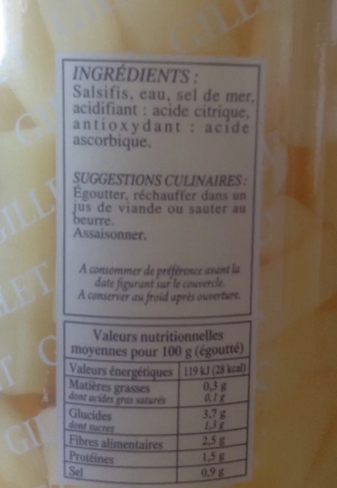 Salsifis Coupés