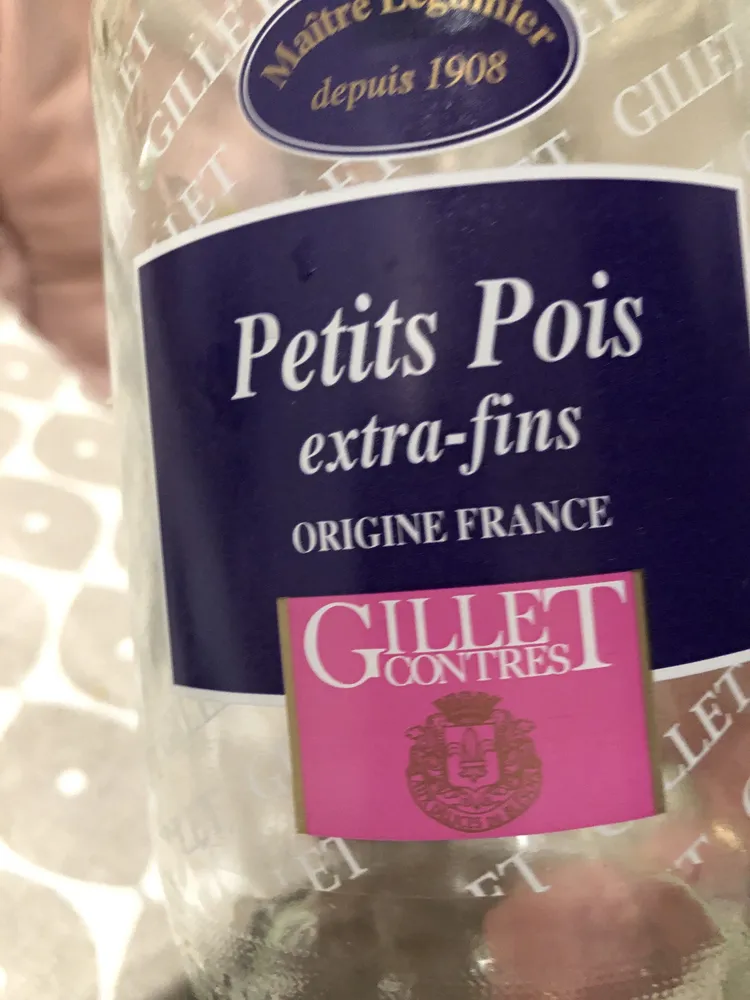 Petits pois extra fin bocal