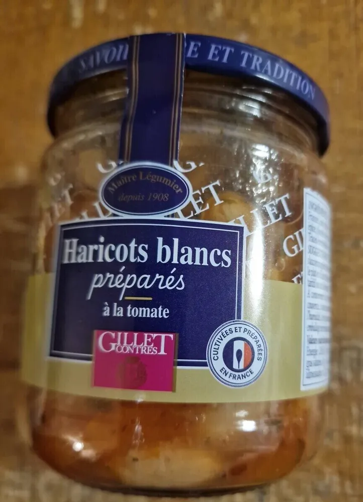 Haricots blancs préparés  à la tomate