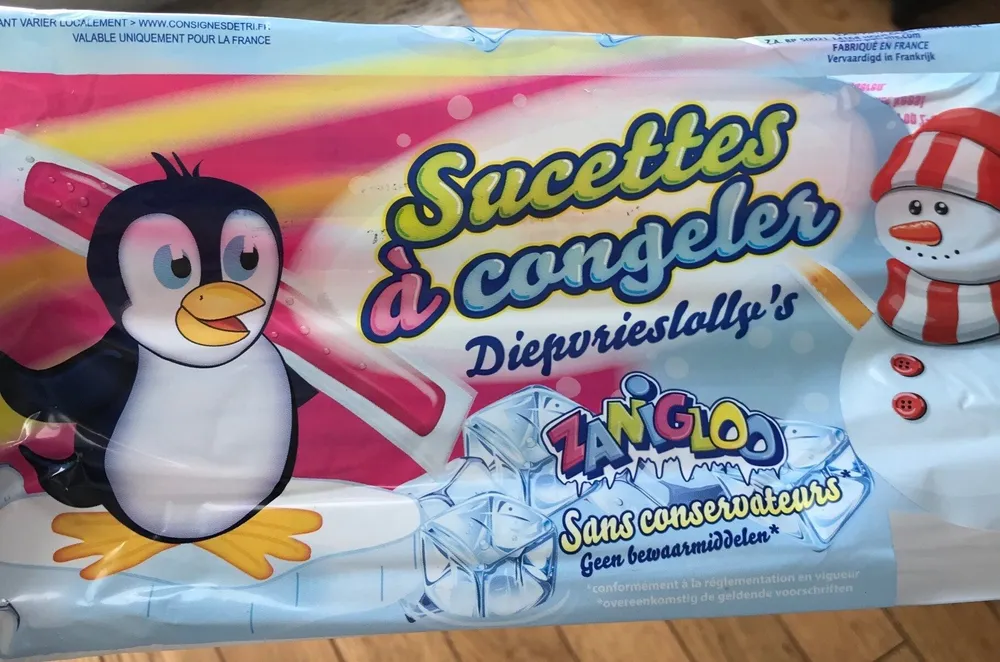 Sucettes à congeler