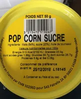 Pop corn au sucre