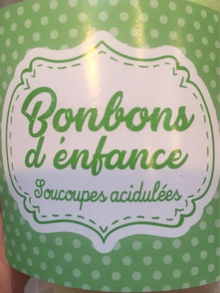 Bonbons d'enfance Soucoupes acidulées