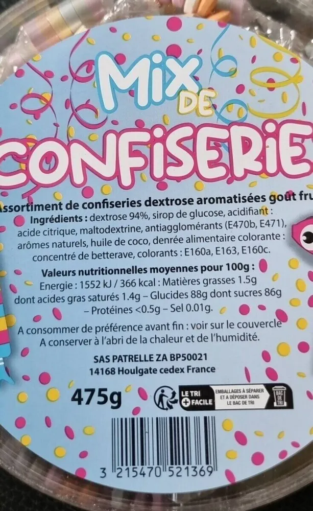 Mix de confiseries