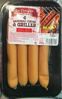 4 Saucisses cuites à griller épicée