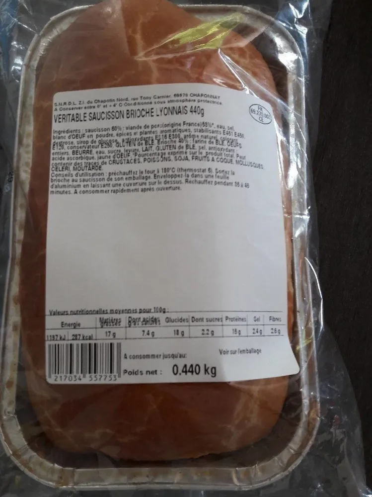 Saucisson brioché lyonnais