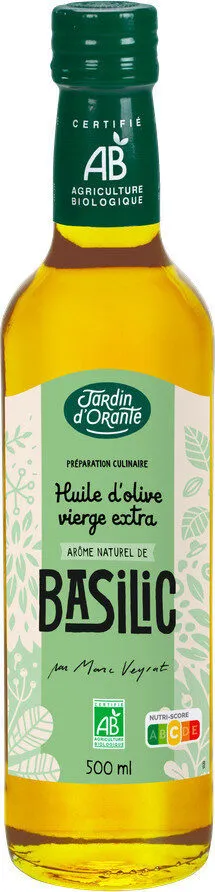 Huile d'olive BIO aromatisée au Basilic 50ml