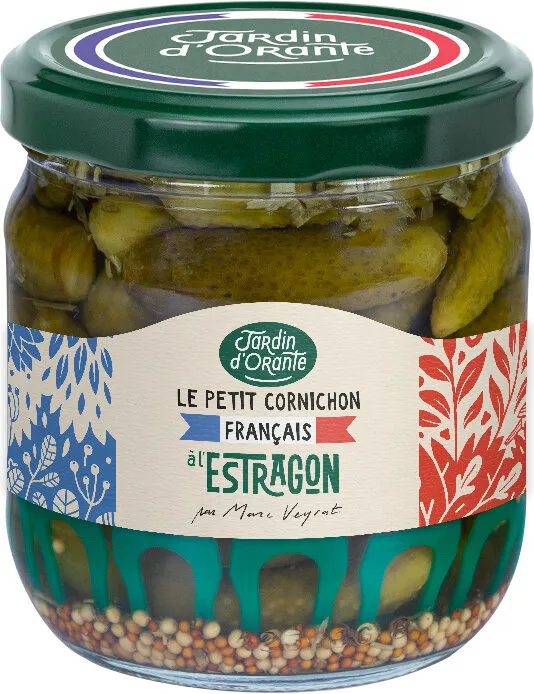Le petit cornichon français à l'estragon