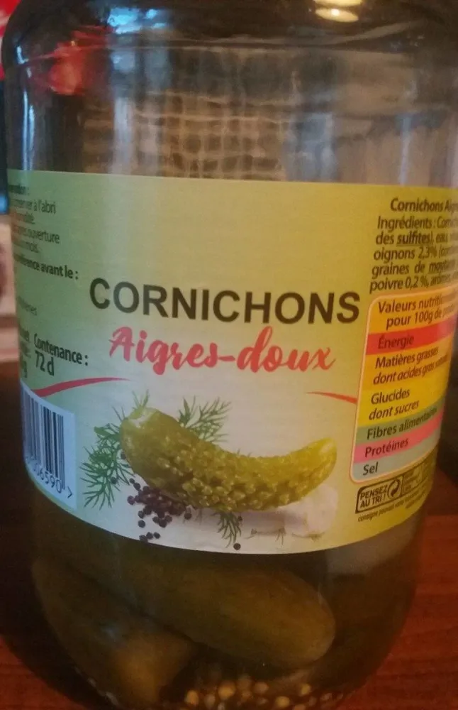 Cornichons aigres-doux