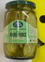 Cornichons en lamelles aigre-doux