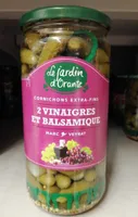 Cornichons extra fins 2 vinaigres et balsamique