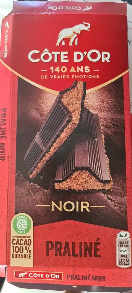 Côte d'Or praliné noir