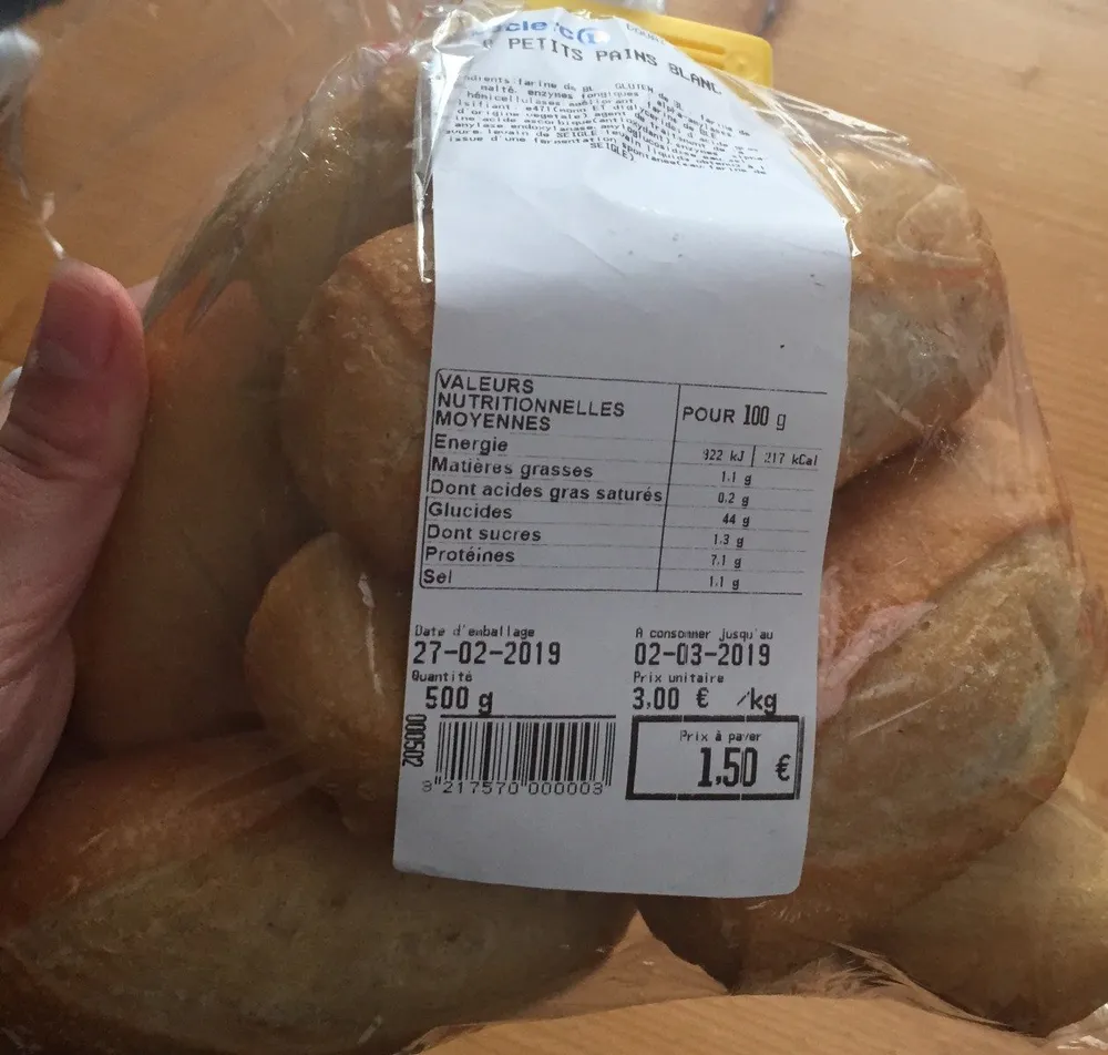 petits pains blanc