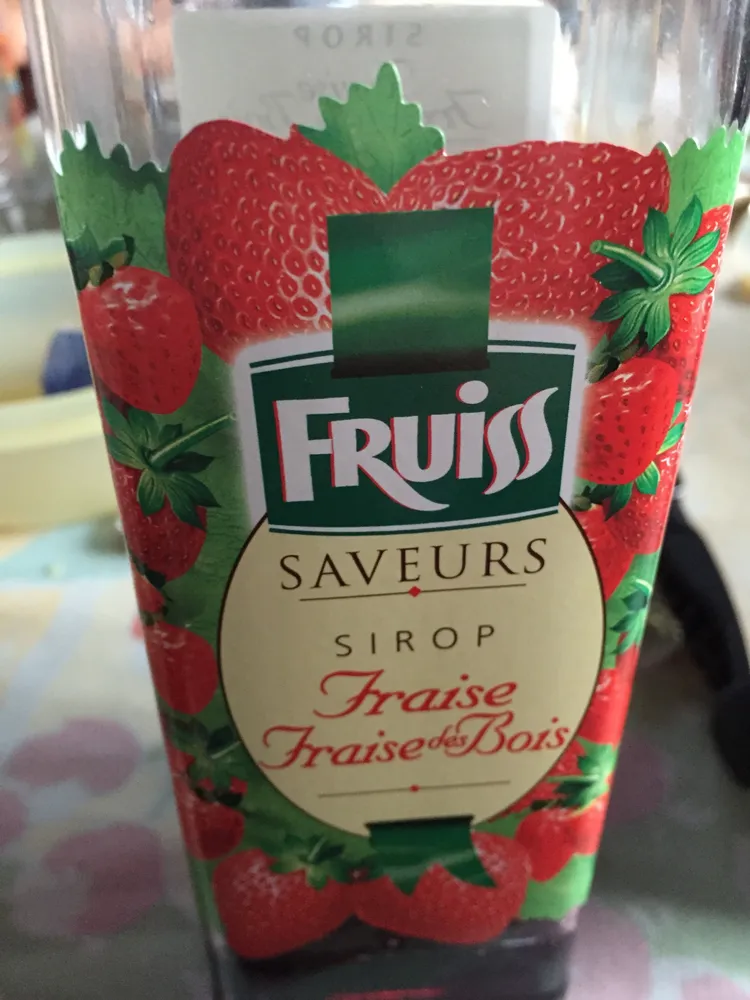 Sirop fraise/fraise des bois
