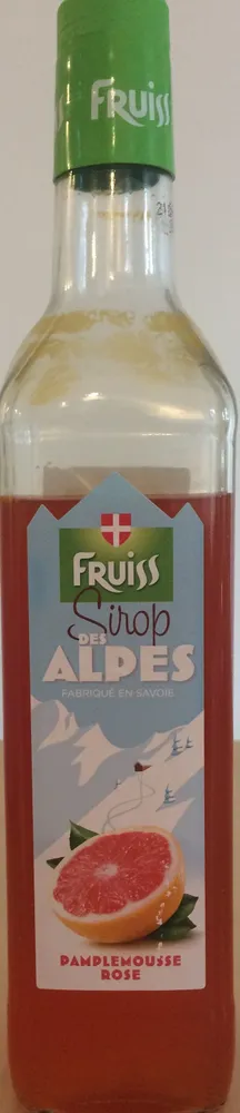 Sirop des Alpes pamplemousse rose