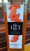 Sirop de pamplemousse rose