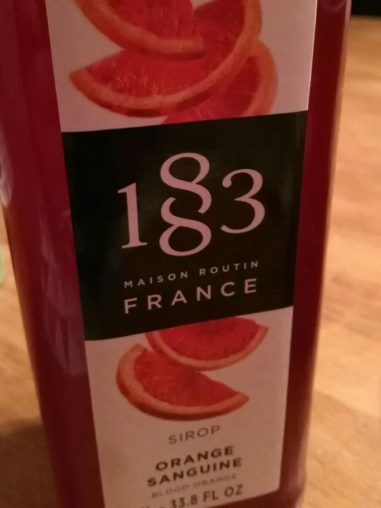 Sirop orange sanguine