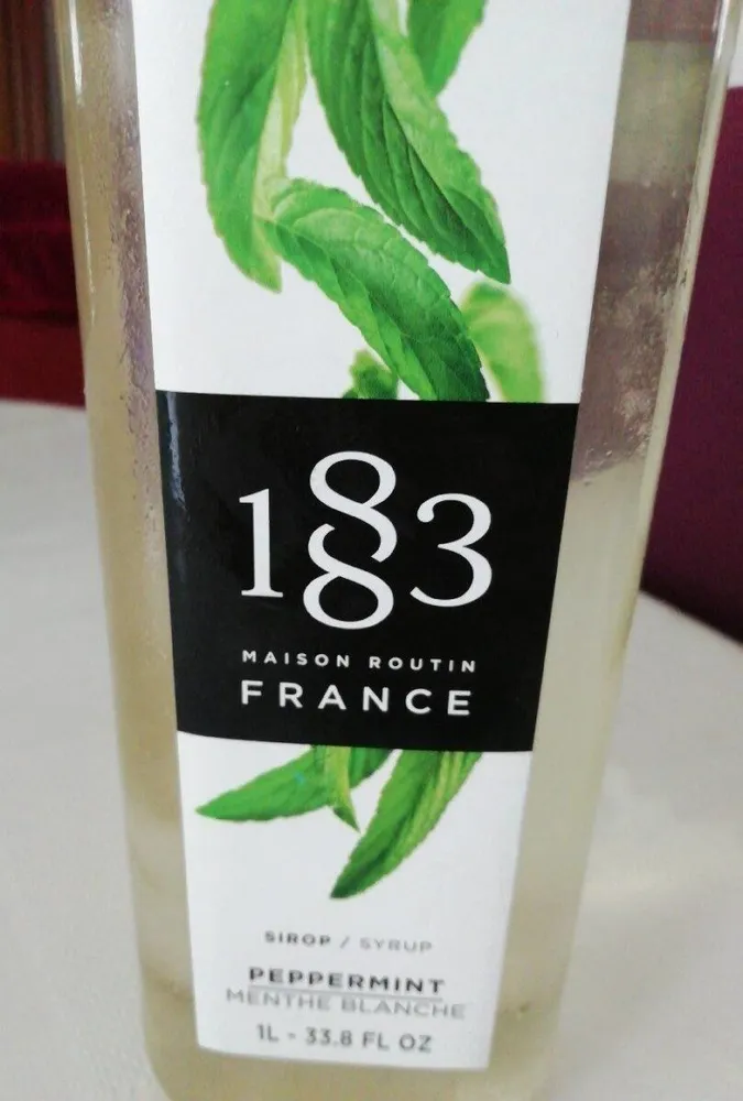 Sirop de menthe blanche