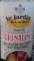 Sirop de grenadine au sucre de canne bio équitable