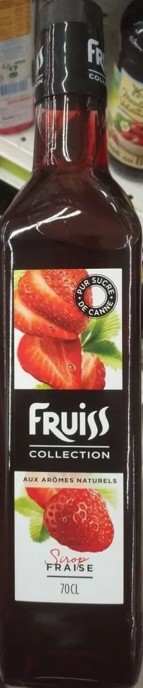 Sirop fraise pur sucre de canne