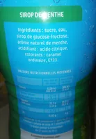 Oasis sirop menthe