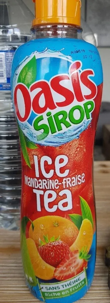 Ice mandarine-fraise tea